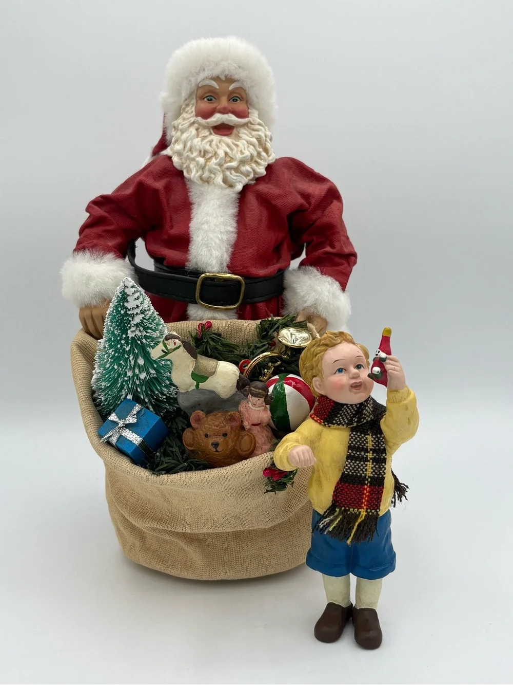 Possible Dreams Clothtiques Santa’s Grab Bag 713158 Box Tag Child 1997